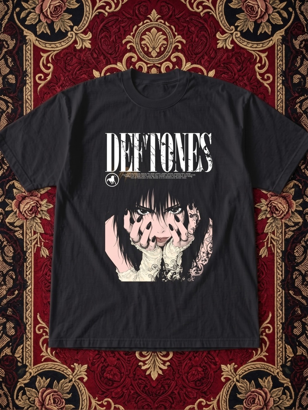 Deftones Alt Rock Graphic Tee - Vintage Aesthetic Anime Style Heavy Cotton T-Shi